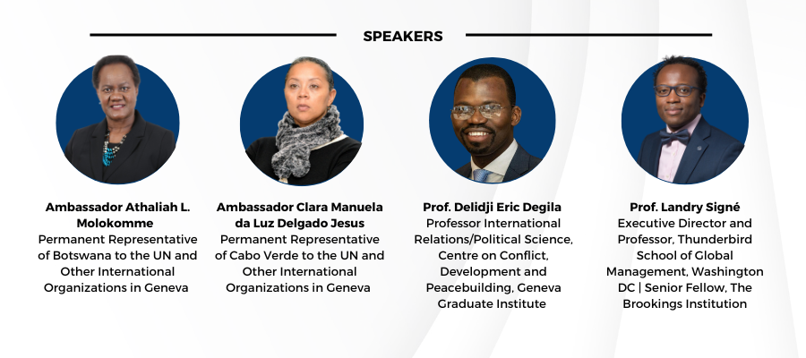 DEMOCRACY IN SUB-SAHARAN AFRICA Event Speakers