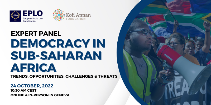 DEMOCRACY IN SUB-SAHARAN AFRICA event key visual