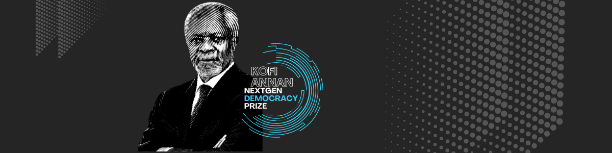 Kofi Annan NextGen Democracy Prize banner