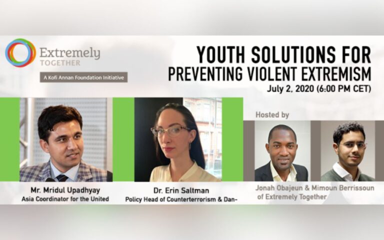 WEBINAR: Developing youth-led solutions to polarization and tensions resulting from COVID-19 Cover