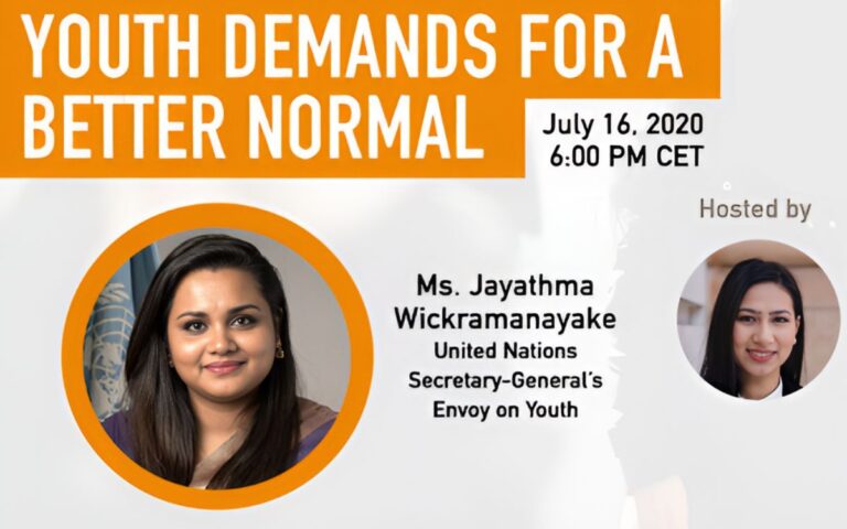WEBINAR: Youth demands for a better future Cover