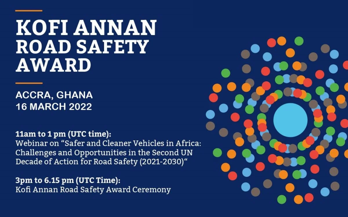 Announcement of the Kofi Annan Road Safety Award event