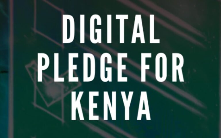 Digital Pledge for Kenya