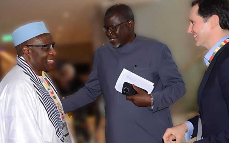Mo Ibrahim, Elhadj As Sy and Sebastian Brack