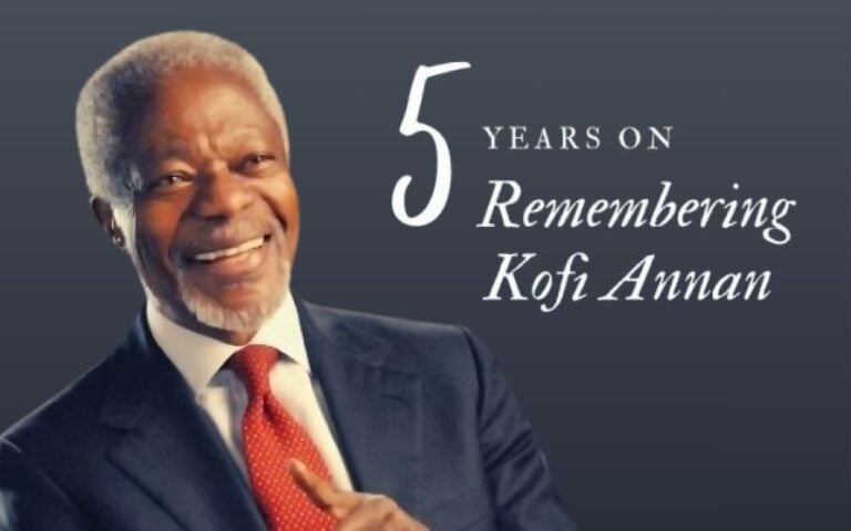 Commemorating 5 years since Kofi Annan's Passing