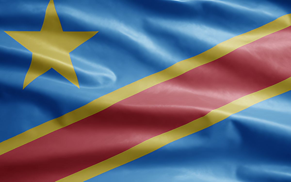National flag of the Democratic Republic of the Congo