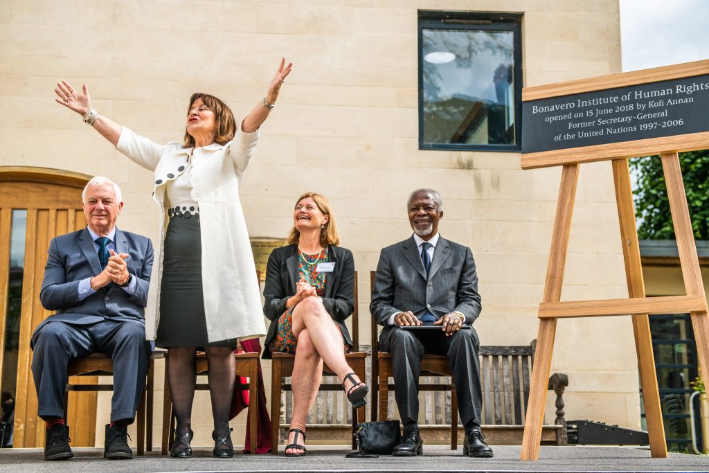Kofi Annan opens the Bonavero Institute of Human Rights